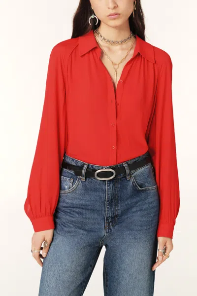 Ba&sh Long Sleeve Shirt Collar Shirt Marvin For Women In Multi
