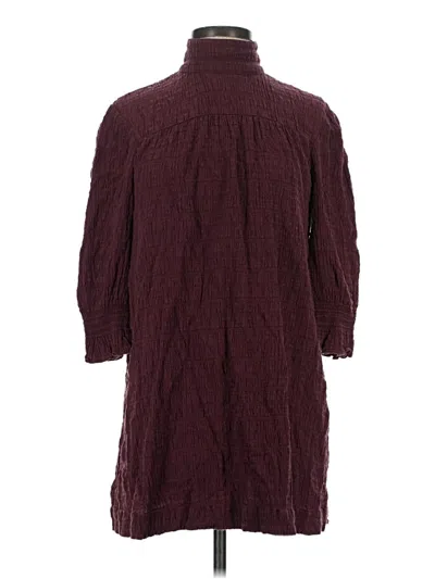 Pre-owned Ba&sh Long Sleeve T-shirt In Burgundy
