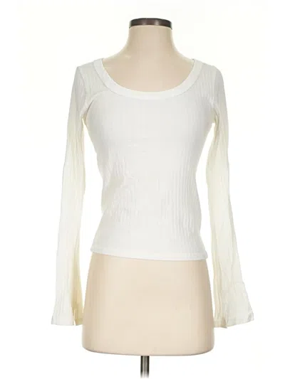 Pre-owned Ba&sh Long Sleeve T-shirt In Ivory