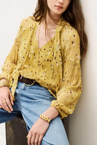 Ba&sh Long Sleeve V-neck Collar Blouse Kamala For Women In Multi