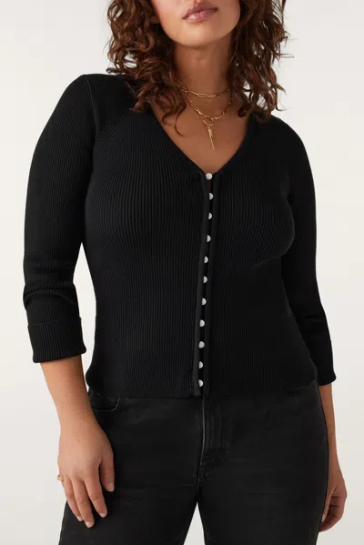 Ba&sh Long Sleeve V-neck Collar Cardigan Wilam For Women In Black