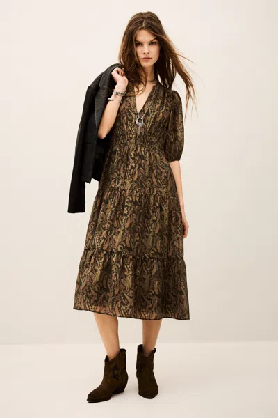 Ba&sh Long Sleeves Dress Tanyssa For Women In Brown