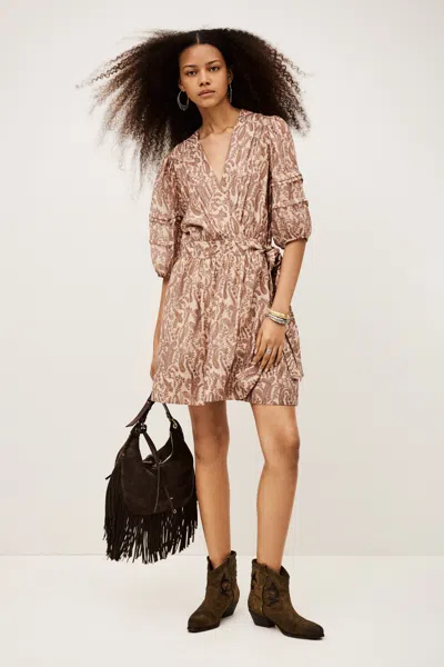 Ba&sh Long Sleeves Dress Teodora For Women In Brown