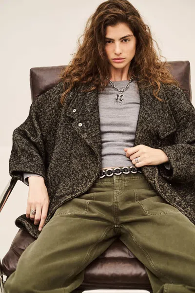 Ba&sh Long Sleeves Funnel Neck Collar Coat Naomi For Women In Multi