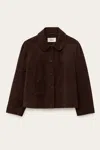 Ba&sh Long Sleeves Peter Pan Collar Jacket Milas For Women In Brown