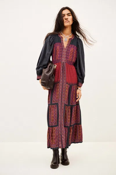 Ba&sh Long Sleeves Round Collar Dress Olly For Women In Multi