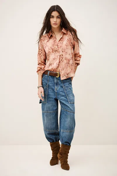 Ba&sh Long Sleeves Shirt Collar Shirt Cornelia For Women In Pink
