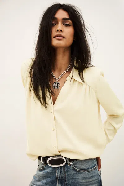 Ba&sh Long Sleeves Shirt Collar Shirt Wilna For Women In White
