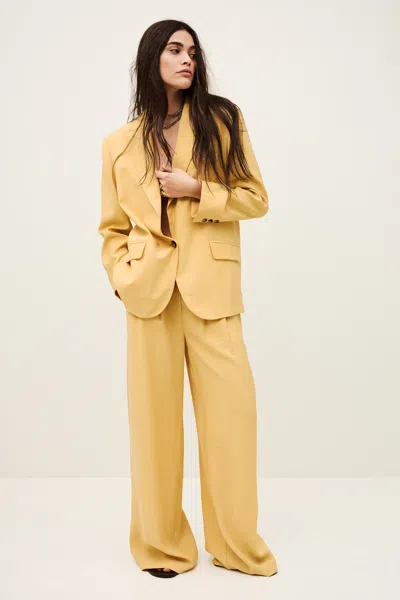Ba&sh Long Sleeves Tailored Collar Jacket Dalena For Women In Animal Print