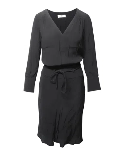 Ba&sh Ba & Sh Long-sleeve Midi Dress In Black Viscose