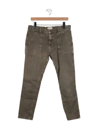 Pre-owned Ba&sh Low-rise Skinny Leg Jeans In Green