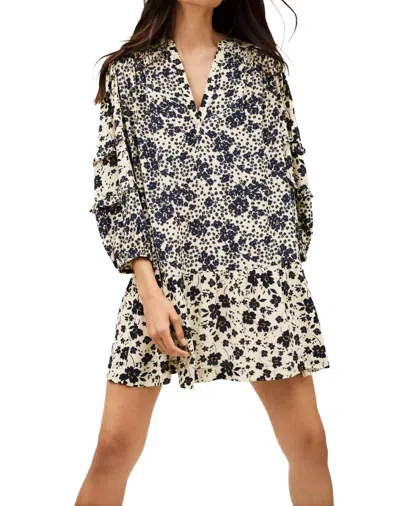 Ba&sh Mady Short Flared Dress In Ecru In White