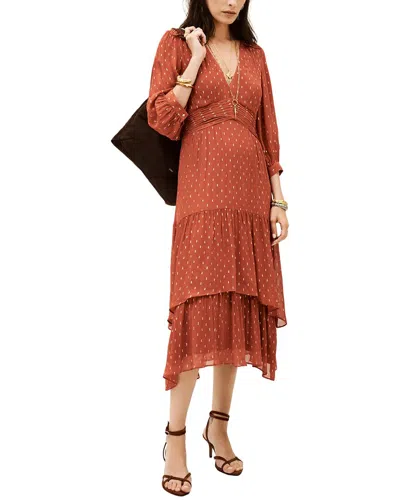 Ba&sh Maia Dress In Orange