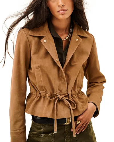 Ba&sh Long Sleeves Shirt Collar Jacket Manita For Women In Brown