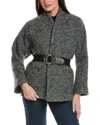 Ba&sh Manteau Carole Wool Coat In Black