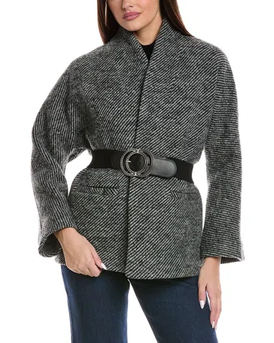 Ba&sh Manteau Carole Wool Coat In Black