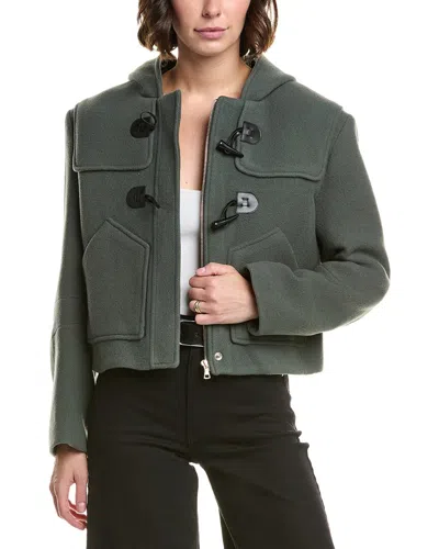 Ba&sh Manteau Paimee Wool-blend Coat In Gray