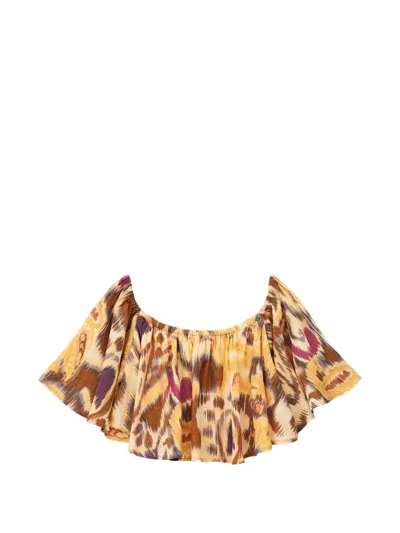 Ba&sh Manthea Blouse In Multi