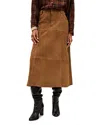 Ba&sh Massia Panelled Midi Skirt In Brown