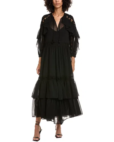 Ba&sh Meloe Midi Dress In Black
