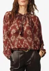 Ba&sh Menaelle Printed Long-sleeved Blouse