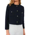 Ba&sh Meredith Jacket In Marine In Blue