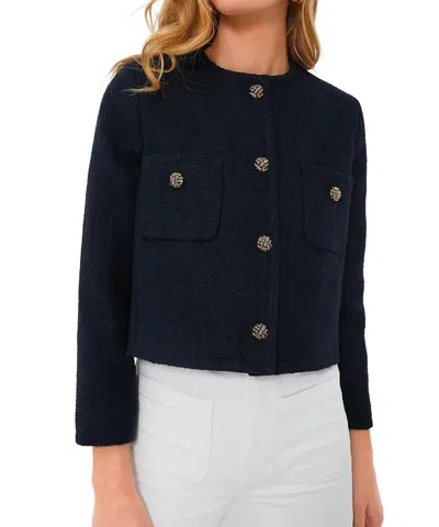 Ba&sh Meredith Jacket In Marine In Blue