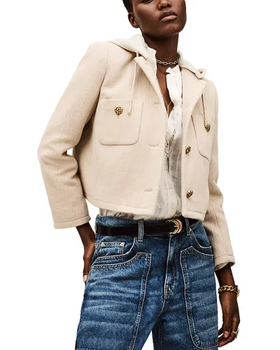 Ba&sh Ba & Sh Merry Fitted Hooded Jacket In Neutral