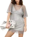 Ba&sh Metalia Dress Argent In Silver
