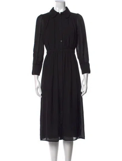 Pre-owned Ba&sh Midi Length Dress In Black
