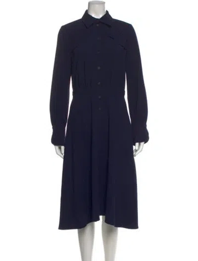 Pre-owned Ba&sh Midi Length Dress In Blue