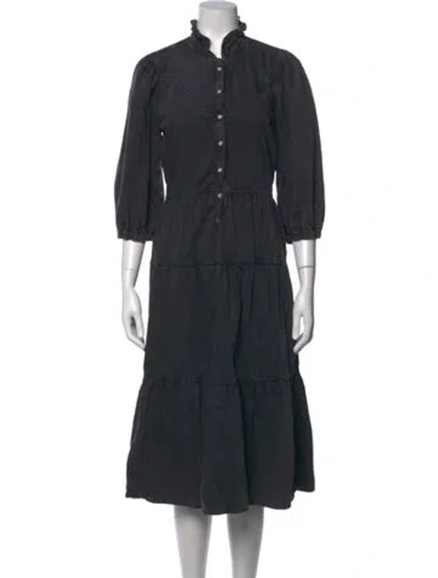 Pre-owned Ba&sh Midi Length Dress In Grey