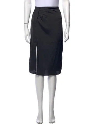 Pre-owned Ba&sh Midi Length Skirt In Black