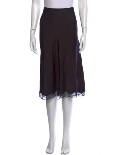 Pre-owned Ba&sh Midi Length Skirt In Black