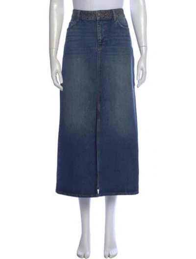 Pre-owned Ba&sh Midi Length Skirt In Blue