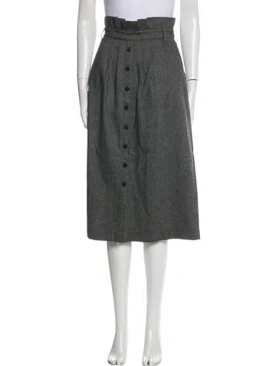 Pre-owned Ba&sh Midi Length Skirt In Gray