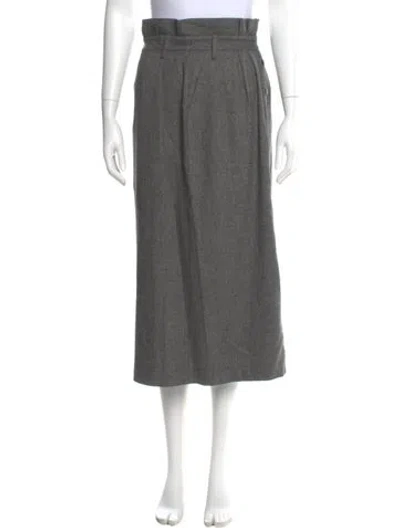 Pre-owned Ba&sh Midi Length Skirt In Gray