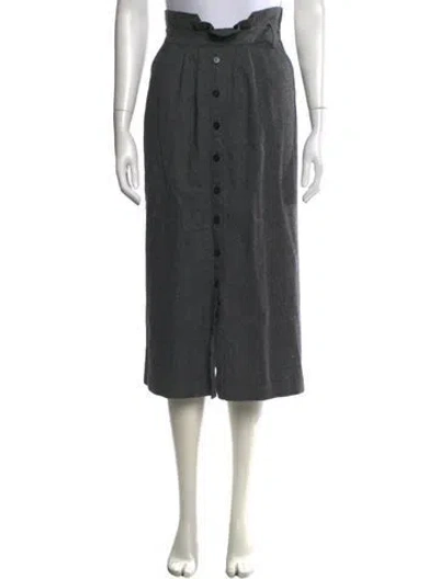 Pre-owned Ba&sh Midi Length Skirt In Grey