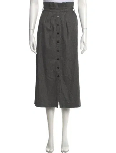 Pre-owned Ba&sh Midi Length Skirt In Grey