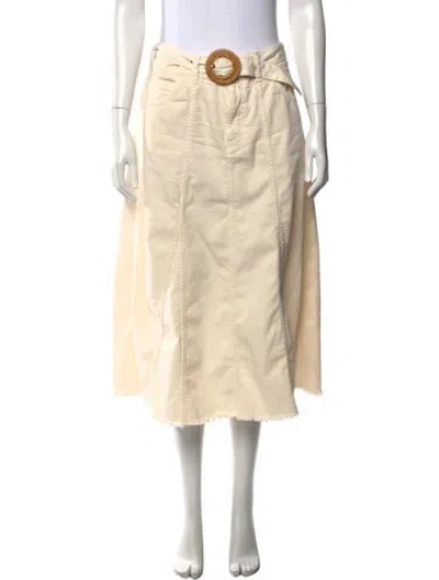 Pre-owned Ba&sh Midi Length Skirt In Neutral