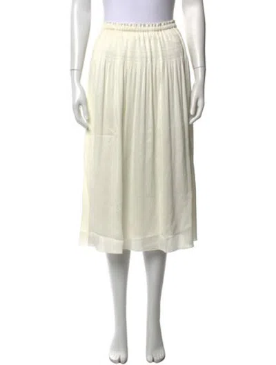 Pre-owned Ba&sh Midi Length Skirt In White