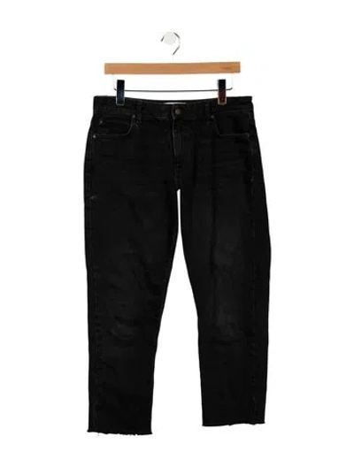 Pre-owned Ba&sh Mid-rise Skinny Leg Jeans In Black