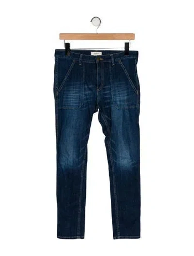 Pre-owned Ba&sh Mid-rise Skinny Leg Jeans In Blue
