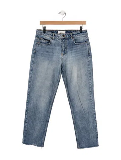 Pre-owned Ba&sh Mid-rise Straight Leg Jeans In Blue