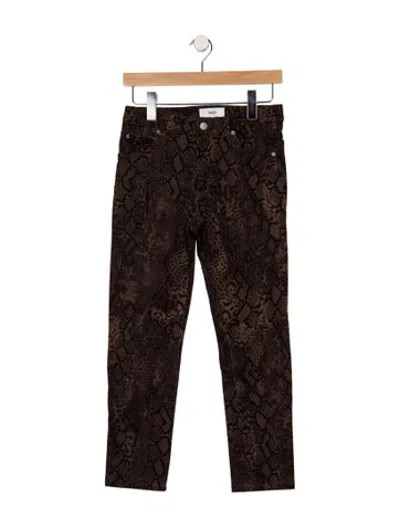 Pre-owned Ba&sh Mid-rise Straight Leg Jeans In Brown