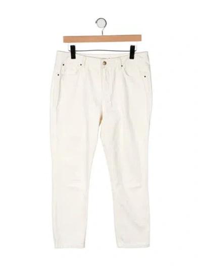 Pre-owned Ba&sh Mid-rise Straight Leg Jeans In Neutral