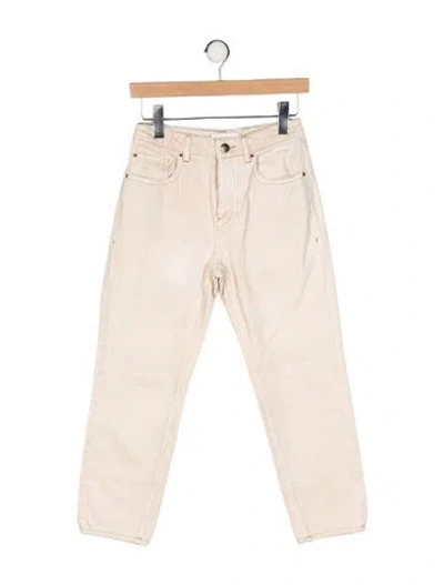 Pre-owned Ba&sh Mid-rise Straight Leg Jeans In Neutral