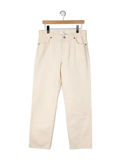 Pre-owned Ba&sh Mid-rise Straight Leg Jeans In Neutral