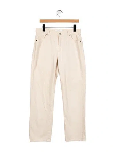 Pre-owned Ba&sh Mid-rise Straight Leg Jeans In Neutral