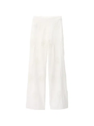 Ba&sh Mike High-waisted Trousers In White